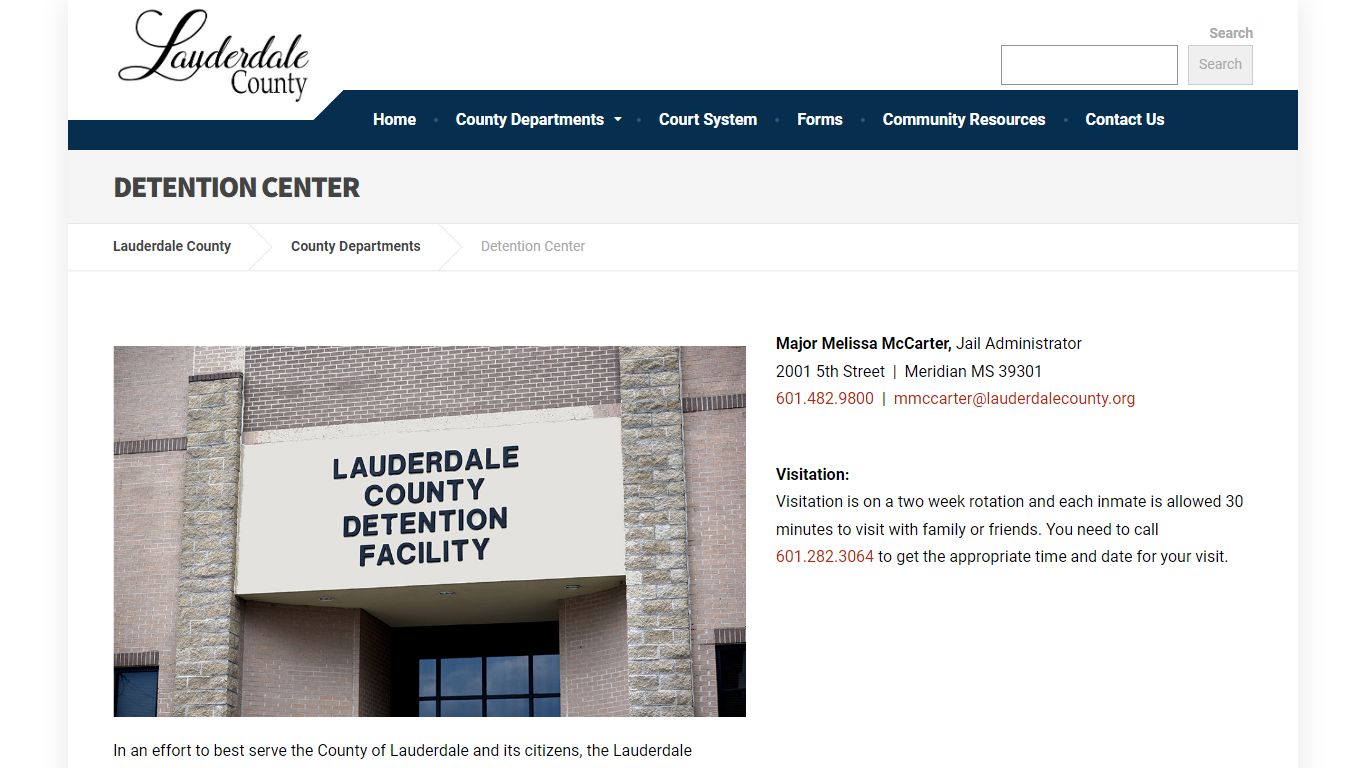 Detention Center – Lauderdale County